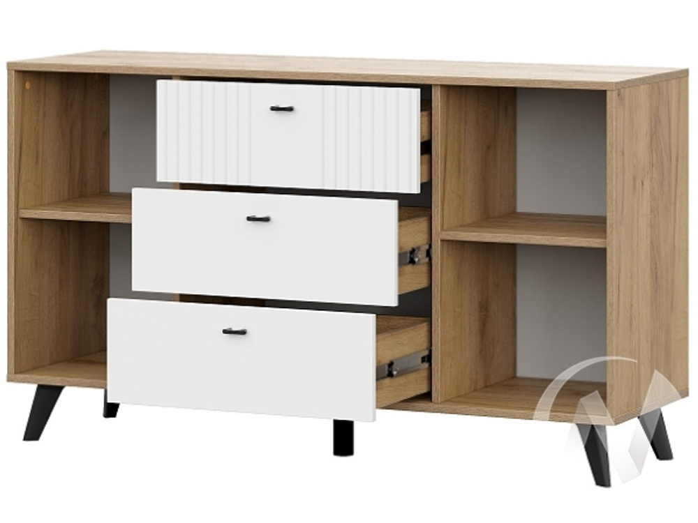 Комод 3 ящика 2-х створчатый МС Милан