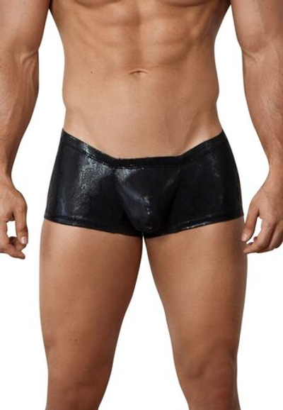 Черные блестящие трусы-хипсы Brilliant Trunks (Размер: L) (Цвет: черный)