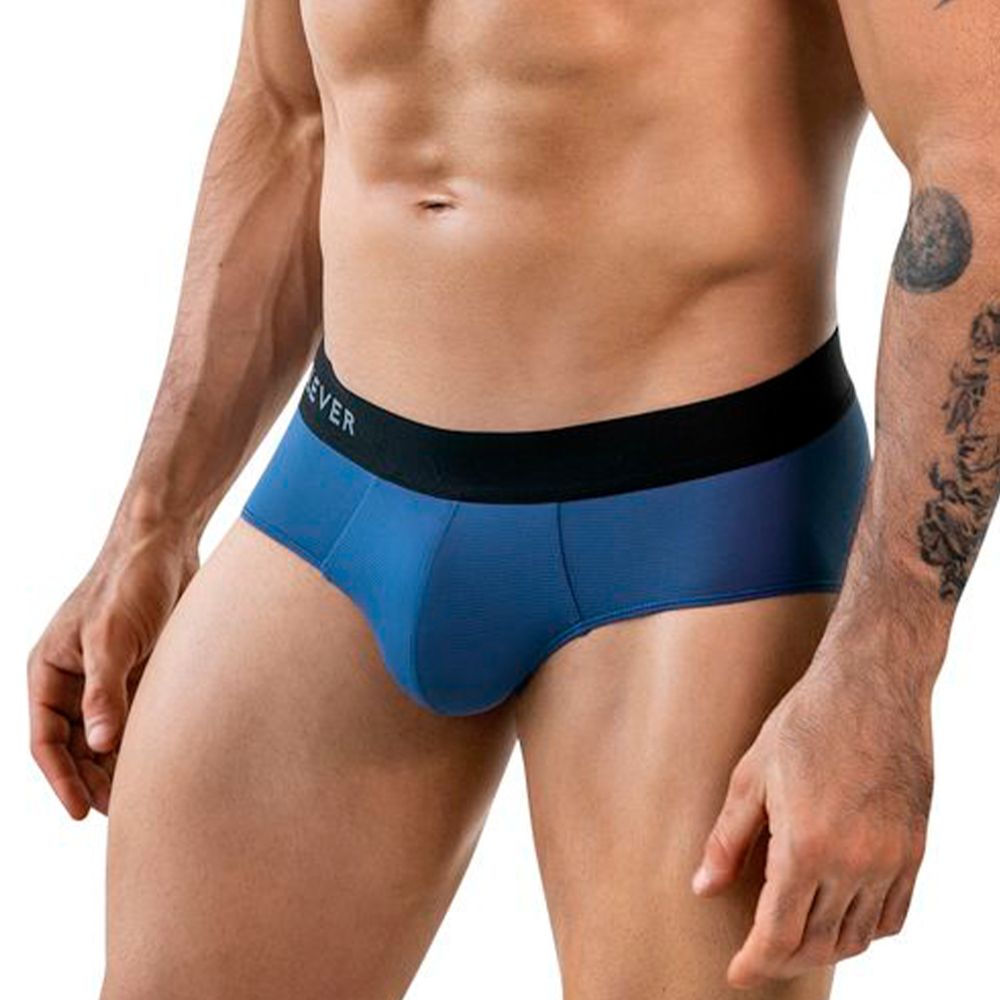 Мужские трусы брифы синие Clever Moda ONEAL BRIEF 186208