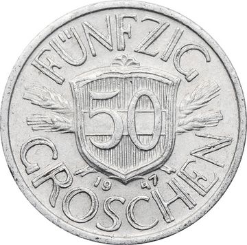 50 грошей 1947 Австрия
