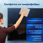 Чистящий набор для экранов всех типов и оптики BRAUBERG комплект салфетка и пена 180 мл (2 штуки в упаковке)