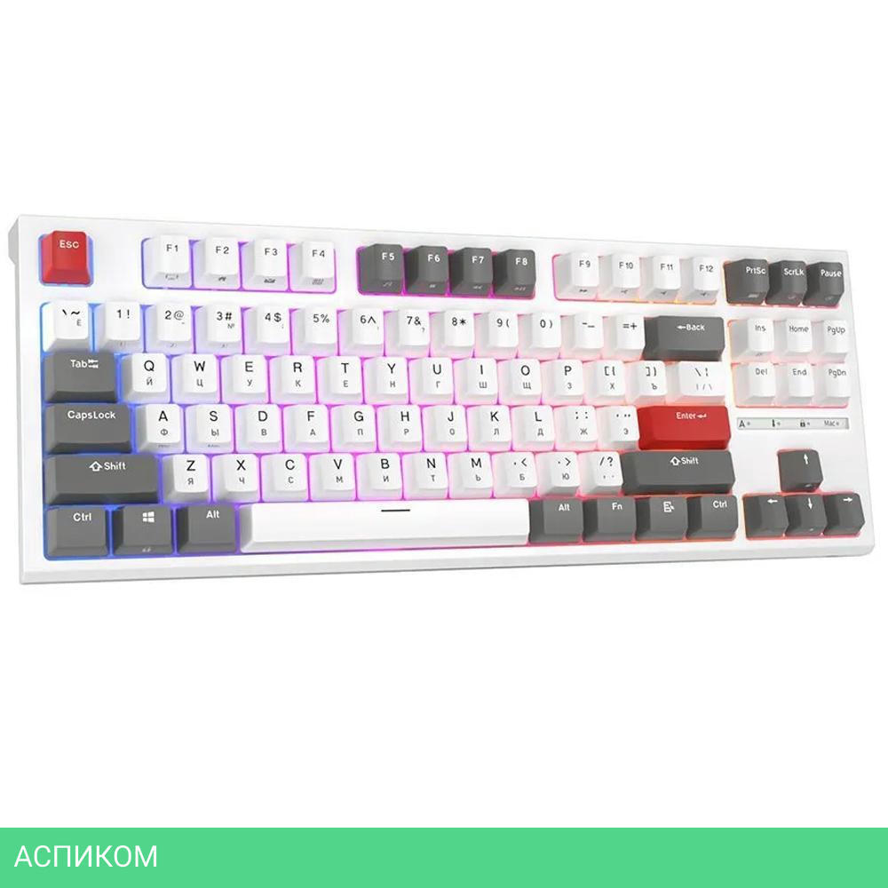 Клавиатура Royal Kludge RKR87 Brown switch/White/Gray/Red