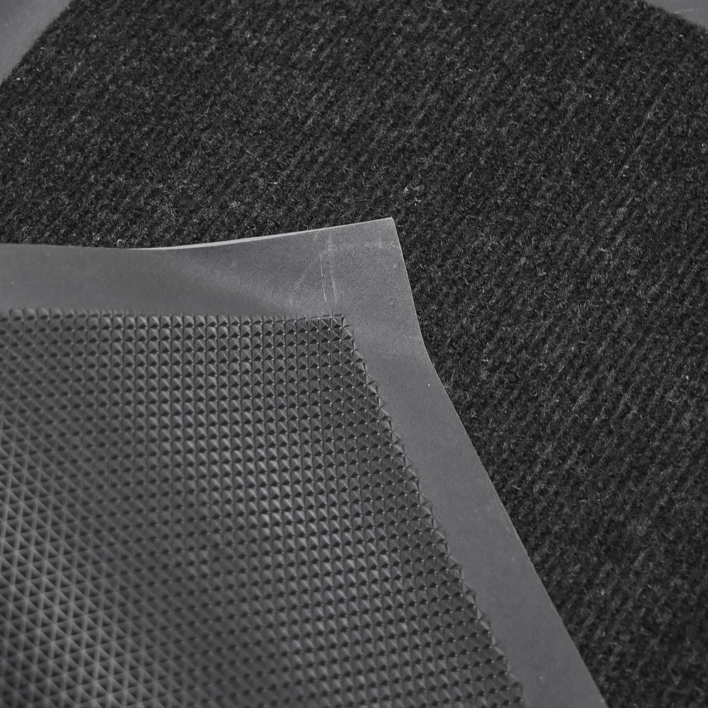 Коврик влаговпитывающий ребристый 60*90см, черный