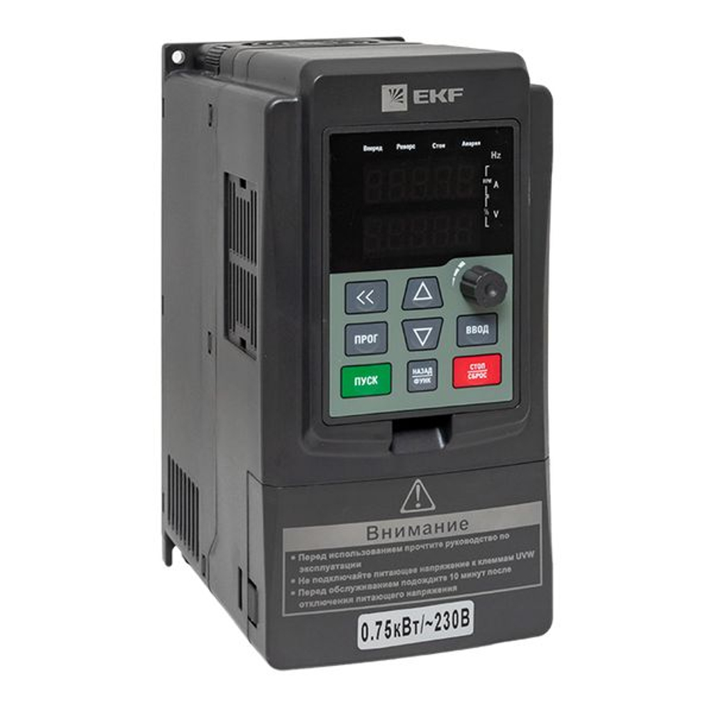Преобразователь частоты 0,75/1,5кВт 1x230В VECTOR-100 EKF PROxima