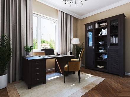 арт. 3028 Стол письменный Рауна-08 2-тумбовый  Ш1680xГ600xВ760