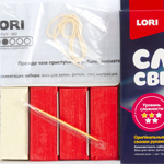 Набор для изготовления свечей Lori, картонная упаковка, "Свеча из вощины. Нежная Роза"