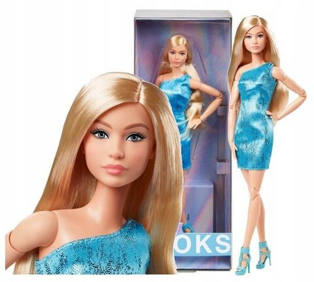 Кукла Mattel Barbie Signature Looks - Коллекционная кукла блондинка в наряде в стиле Y2K - Барби HRM15