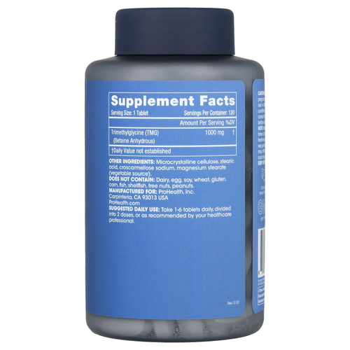 ProHealth Longevity, TMG Pro, 1000 мг, 120 таблеток