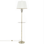 Citilux Вена CL402930T Торшер бронза со столиком и белым абажуром