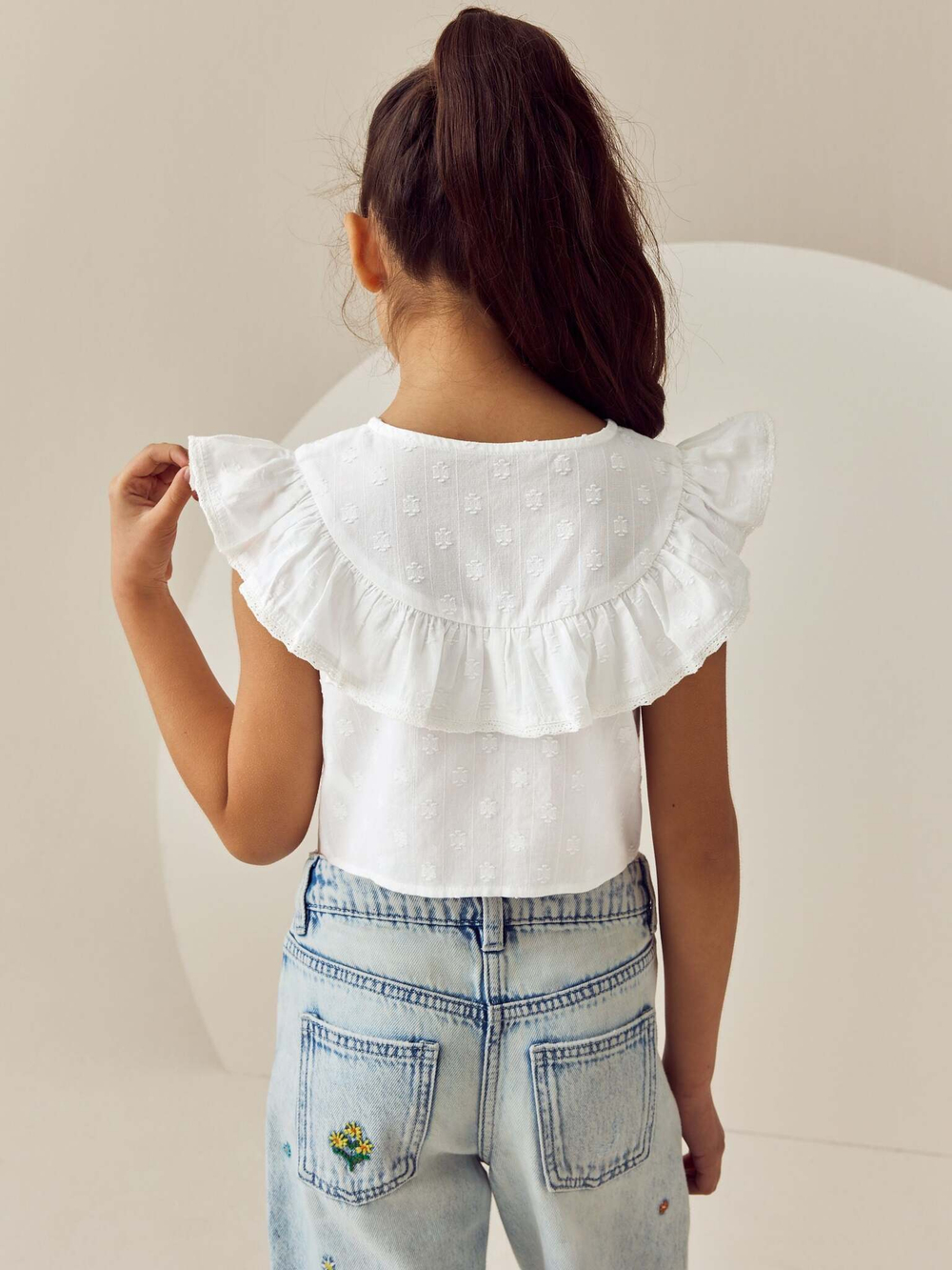 Топ для девочки Next E47-917, Белый