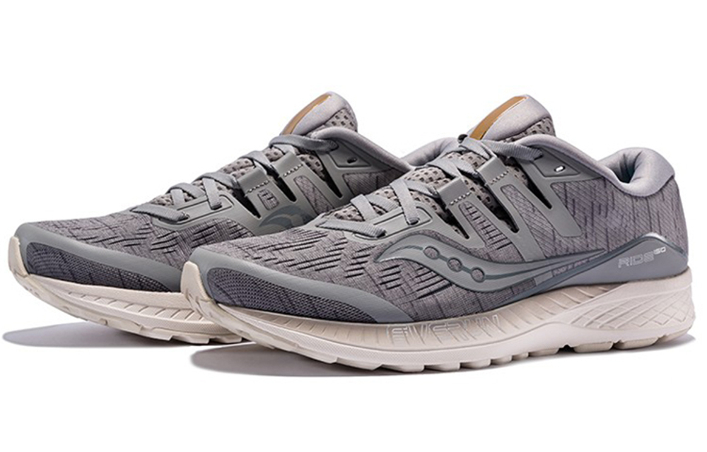 Saucony Ride ISO low-top running shoes men's gray