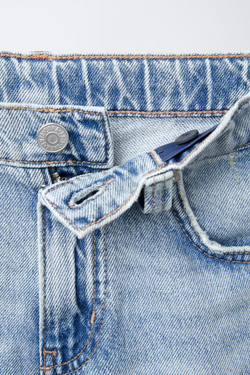 ZARA ДЖИНСЫ RELAXED BAGGY, СИНИЙ