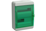Корпус пластиковый КМПн-24 IP65 зеленая прозрачная дверь TEKFOR IEK