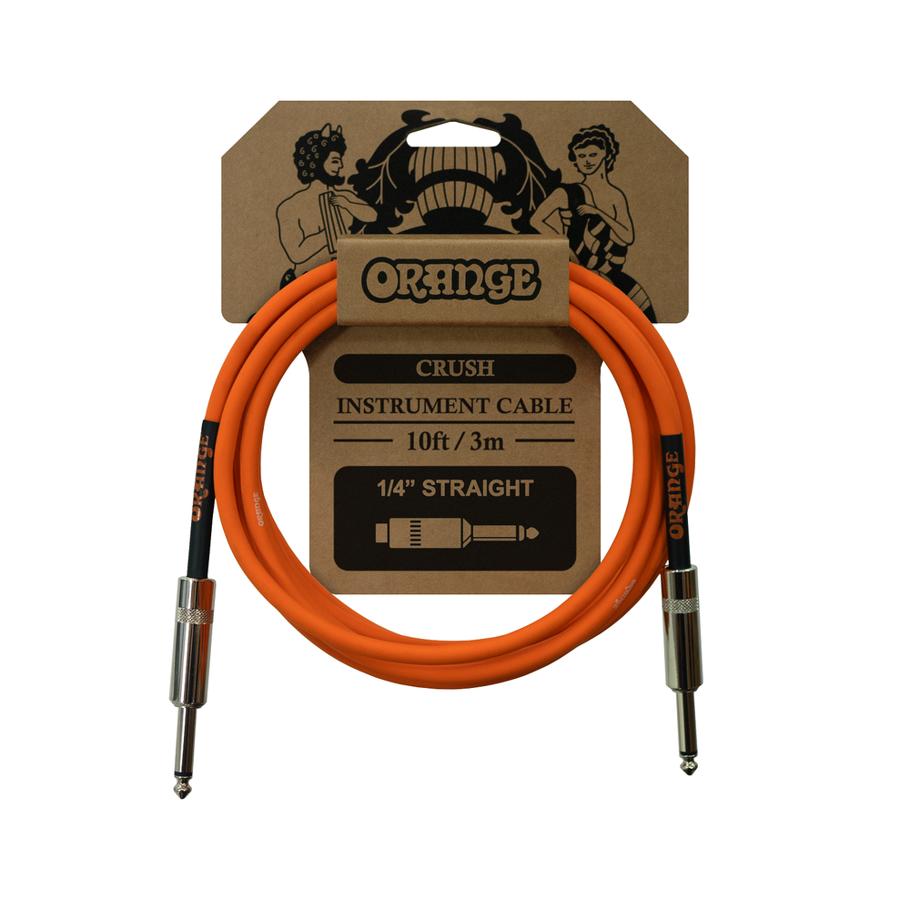 Orange Crush 10ft Instrument Cable Straight to Straight