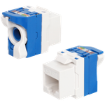 Модуль Keystone Toolless RJ45,  cat. 5e,  UTP,  180 град.,  белый