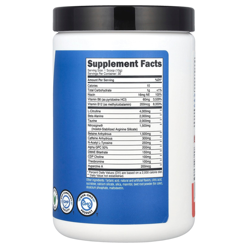 Nutricost, Performance, PRE-X, предтренировочный комплекс Xtreme, арбуз, 438 г (15,6 унции)