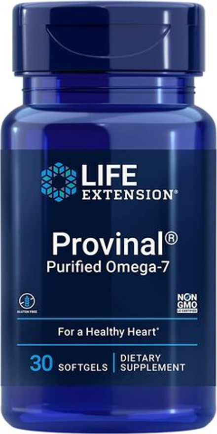 Life Extension, Очищенная омега-7, Provinal Purified Omega-7, 30 капсул