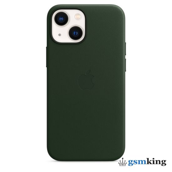 Apple Leather Case with MagSafe iPhone 13 Mini Sequoia Green «Зелёная секвойя» MM0J3ZE/A
