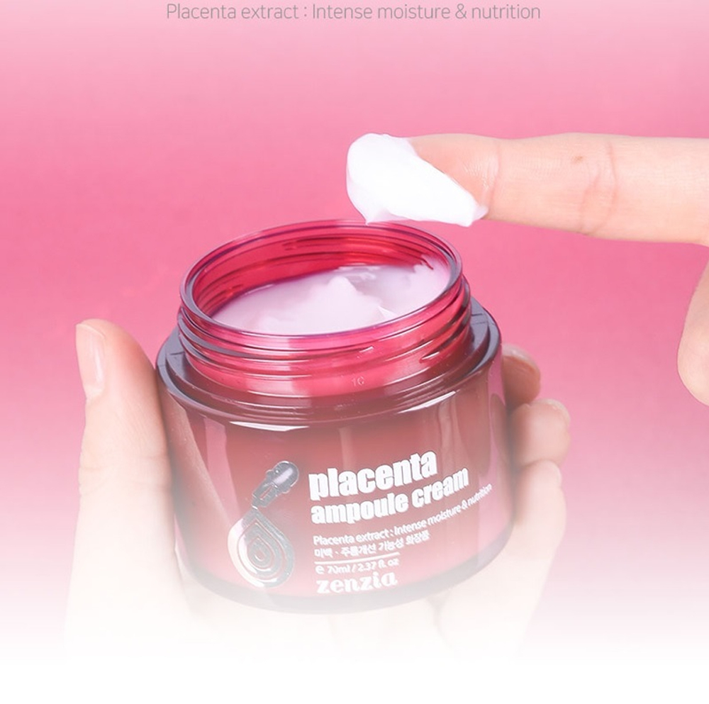 Крем для лица с плацентой ZENZIA Placenta Ampoule Cream Срок январь 2026