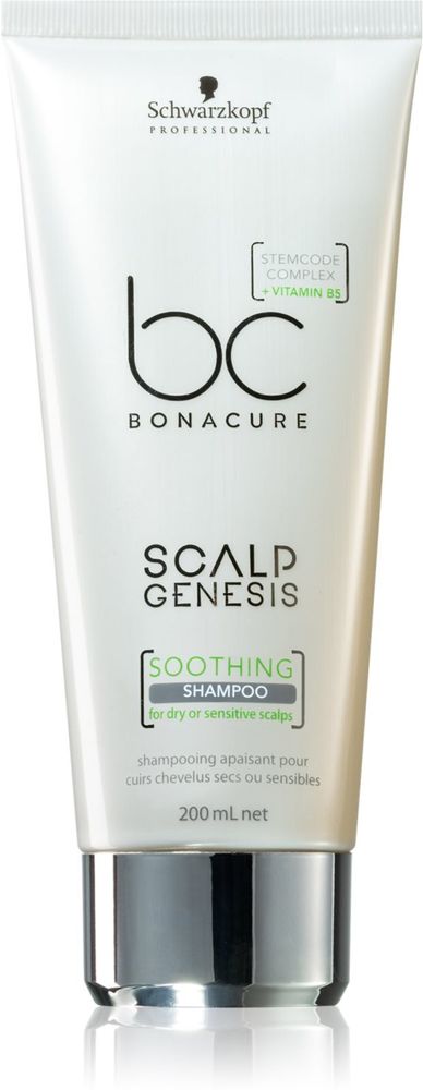 Schwarzkopf Professional BC Bonacure Scalp Genesis - успокаивающий шампунь для сухих волос и чувствительной кожи головы /   200  ml  / GTIN 4045787429992