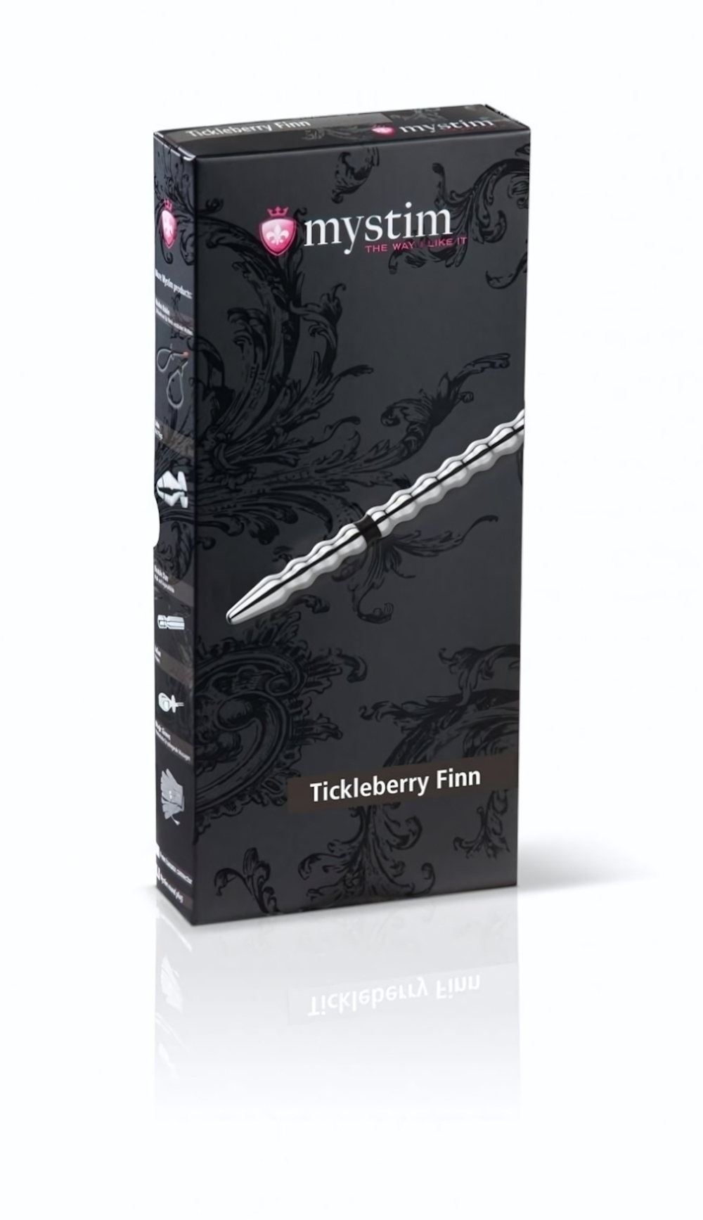 Уретральный зонд Tickleberry Finn для электростимуляции (Цвет: серебристый)
