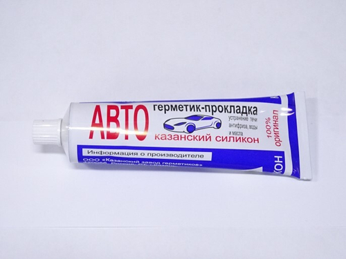 Герметик прокладок /белый/ 180 гр силик. (Казань)