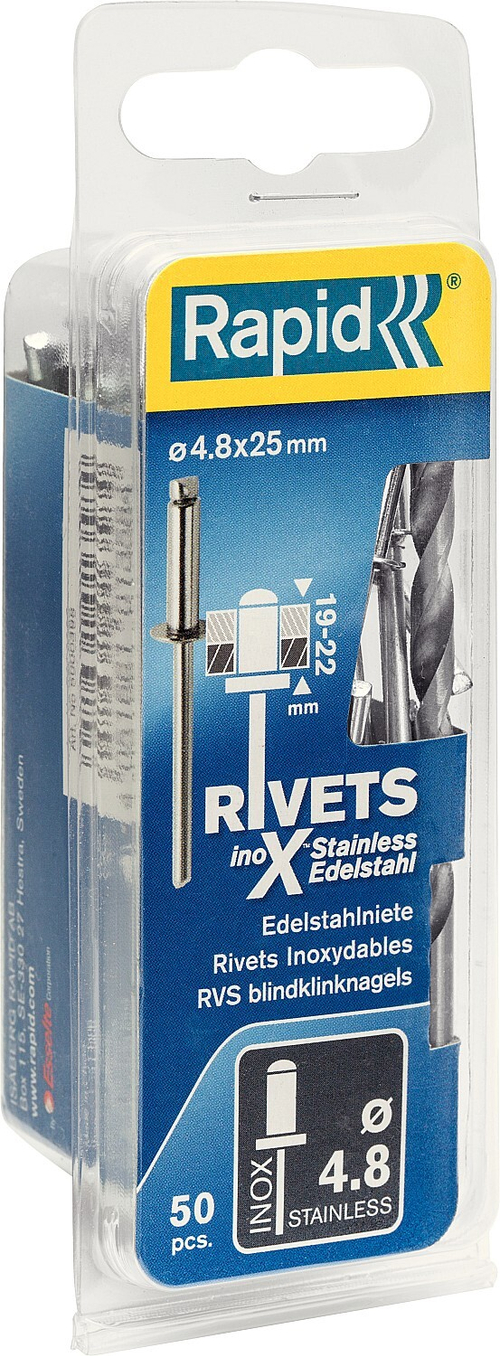 RAPID заклепка из нержавеющей стали d4.8x25мм, 50 шт