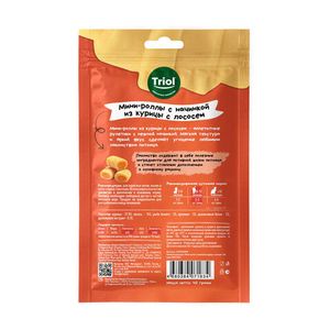 Лакомство Triol SNACK BAR для кошек "Мини-роллы с начинкой из курицы с курицы с лососем", 40г