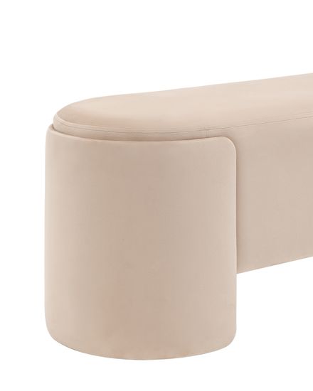 Банкетка Taks велюр молочный