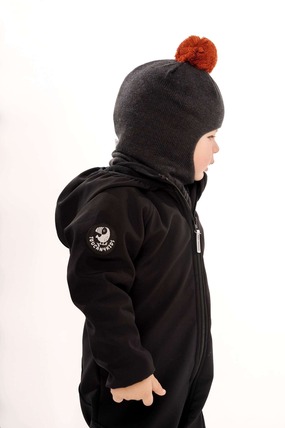 Комбинезон демисезонный Softshell (черный)