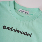 Футболка для девочки Mini Model ментоловый