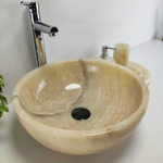 Раковина из оникса Bowl Yellow TinLip BO-61101 40*40*15