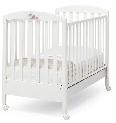 Детская кроватка Erbesi Dormiglione 125х65см белый