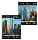 Тетрадь А5 96л. клетка "Города" скоба, обложка картон (BRAUBERG)