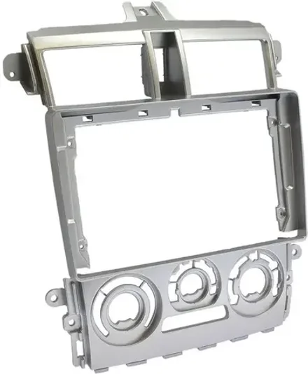 Магнитола для Mitsubishi Colt 6 2002-2012, Colt Plus (правый руль, рамка серебро) - FarCar 9626F2S на Android 13, 2K QLED, TS10, CarPlay, 4G SIM-слот