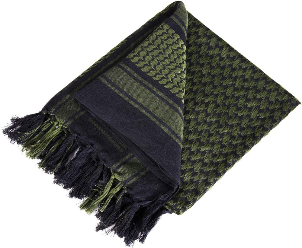 Арафатка Skully MZ-552 a20 (черный-хаки) 110х110см