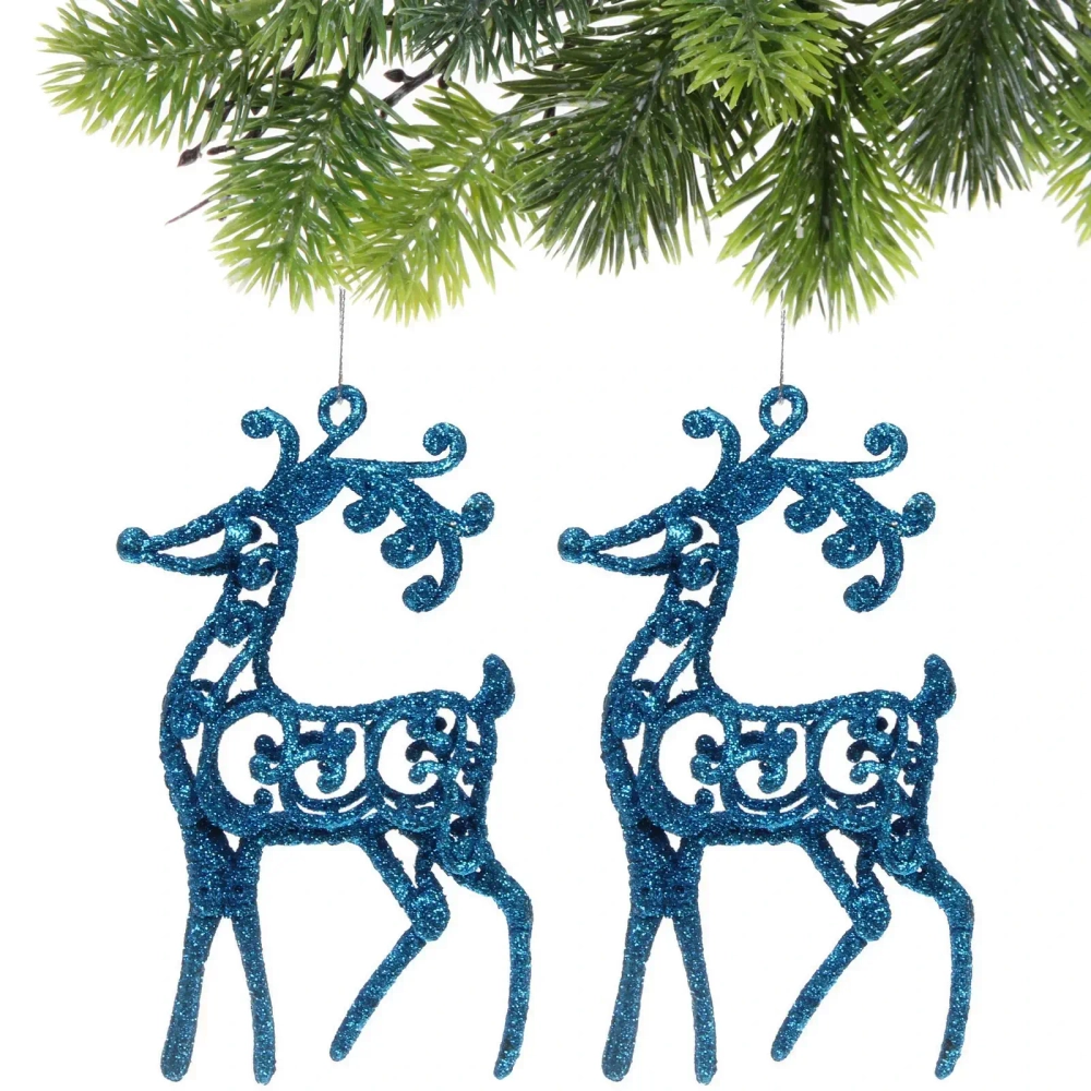 Подвеска «Волшебные рога» 10 см (набор 2 шт), голубой