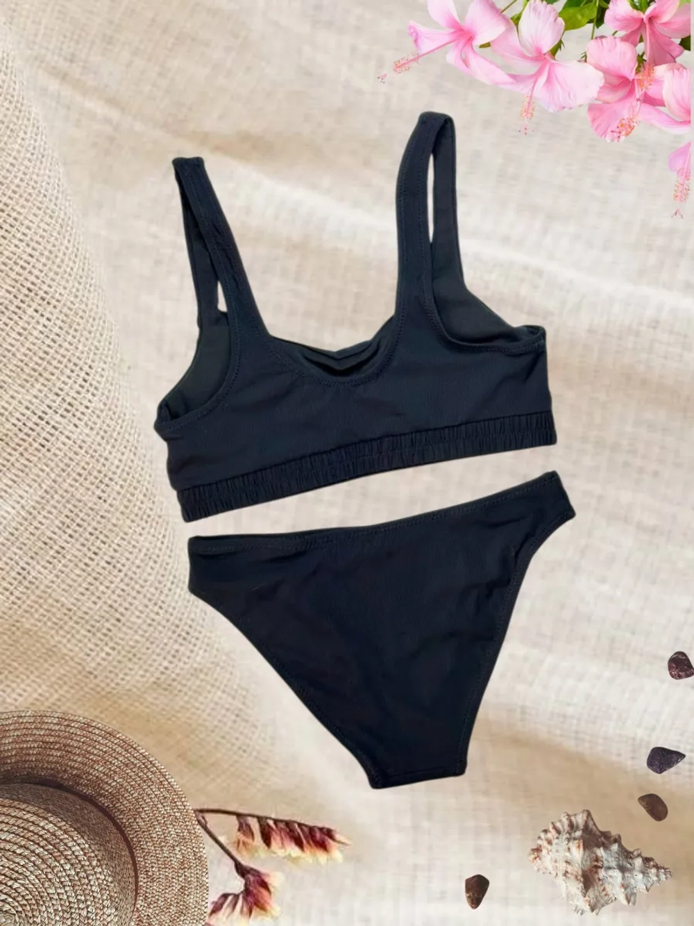 купальник раздельный 3 в 1 с шортами и топ спортивный