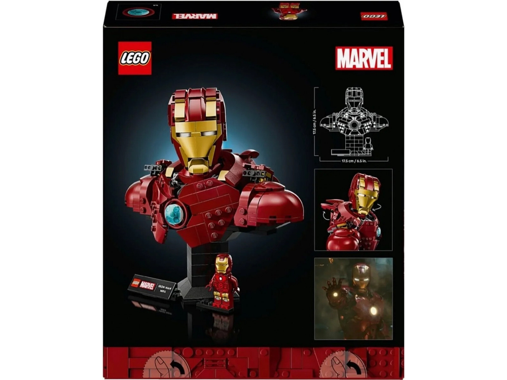 LEGO 76327 Iron Man MK4 Bust — сборная модель бюста Железного Человека (436 деталей)