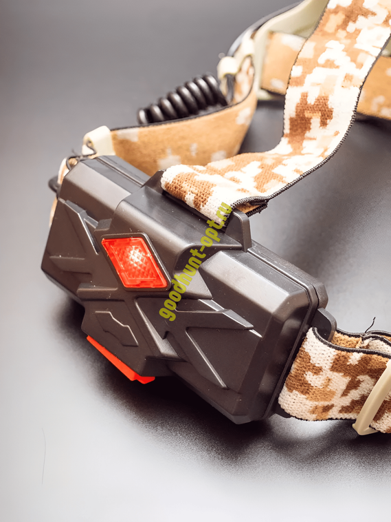 Тактический налобный фонарь YYC-OO2M-2 Камуфляж белый/синий цвет