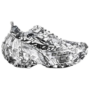 Balenciaga Bouncer Graffiti Printed Sneakers