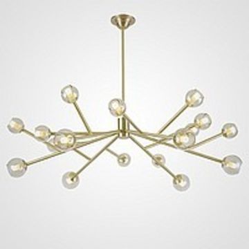 Светодиодная люстра со стеклянными плафонами ASTRA GOLD