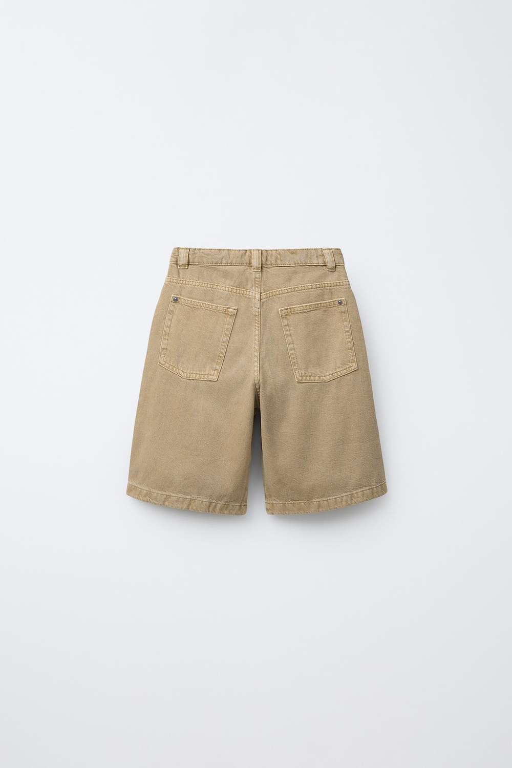 ZARA ШОРТЫ СВОБОДНОГО КРОЯ, ОХРА