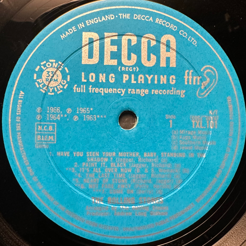 The Rolling Stones - Big Hits [High Tide And Green Grass] (Англия 1966г.)
