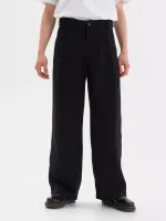Брюки FOS Широкие из вискозы Черные
