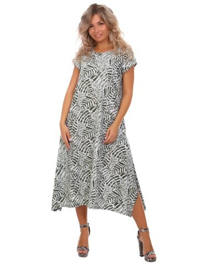 Платье женское "Волна К.П" листья (260)