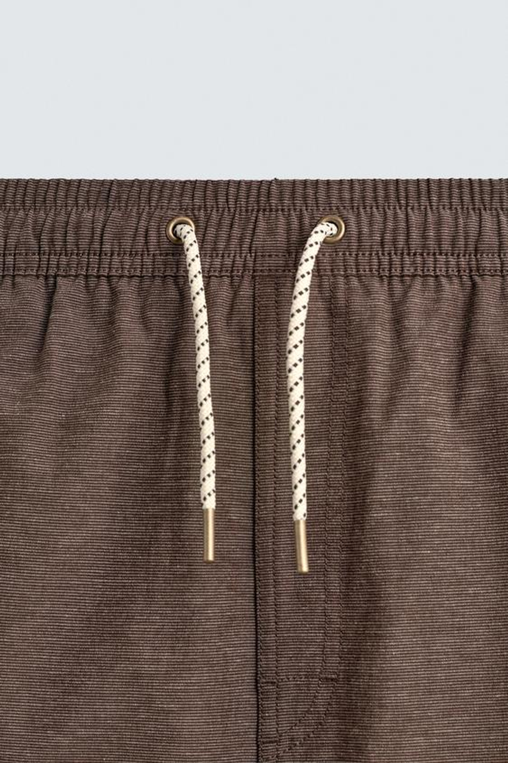 ZARA ДЛИННЫЕ ПЛАВКИ ИЗ РЕЛЬЕФНОЙ ТКАНИ, КОРИЧНЕВЫЙ