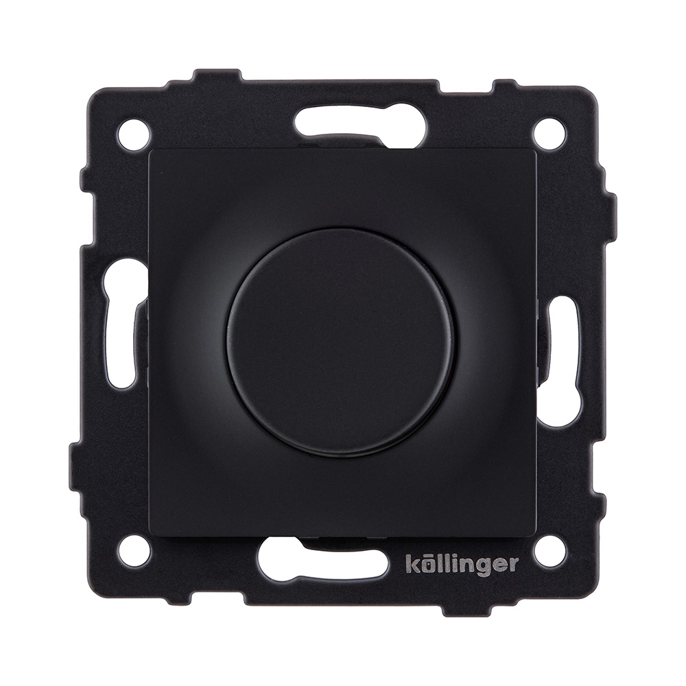 Светорегулятор для светодиодных ламп, проходной, 500W, черный матовый Kollinger REA-048BM для Aspekt, Eleganz, Reflex