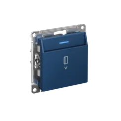 Выключатель карточный AtlasDesign 10А с подсветкой без задержки отключения механизм аквамарин SE ATN001114