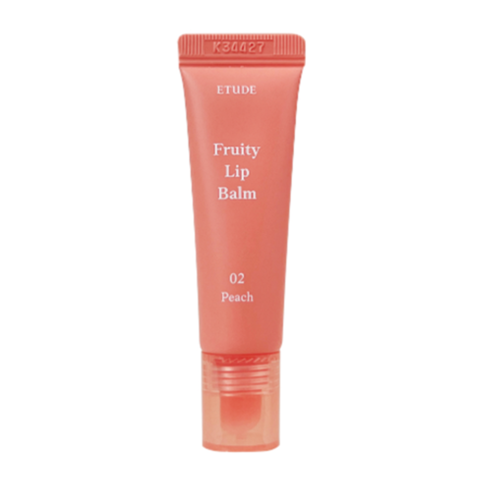 [Etude] Fruity lip balm #02 peach - Бальзам для губ с ароматом персика, 10 г
